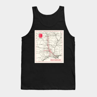 1953 Kansas City Southern Map Tank Top